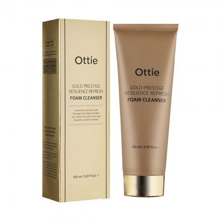 Gold Line - Spuma de curatare anti-age cu adenosina, Q10 si ceramide, 150ml | Ottie