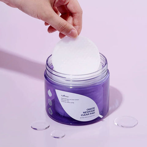 Onion newpair line - Toning disks with onion extract for problematic skin, 250ml (60pcs) | Isntree