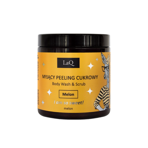 Gel de dus si peeling PEPENE GALBEN, 220g | LaQ