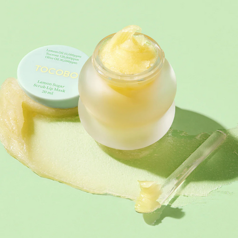 Masca pentru scrub cu aroma de lamaie pentru buze, 20ml | Tocobo