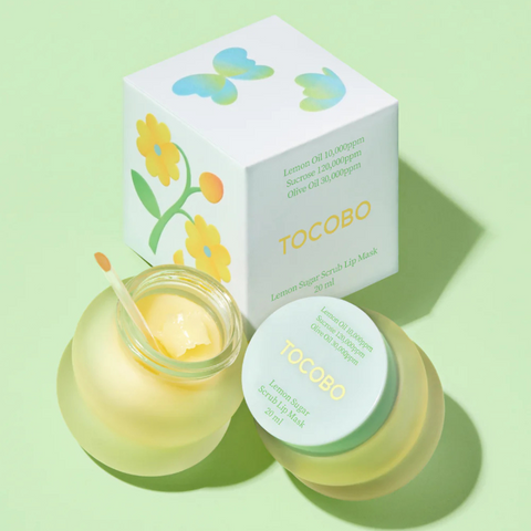 Masca pentru scrub cu aroma de lamaie pentru buze, 20ml | Tocobo