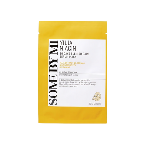 Masca tip servetel cu yuja si niacina, 25g | Some By Mi