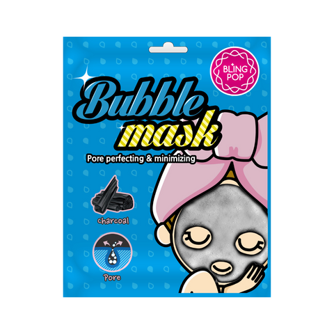 Masca tip servetel cu bule cu carbune, 30ml | Blingpop