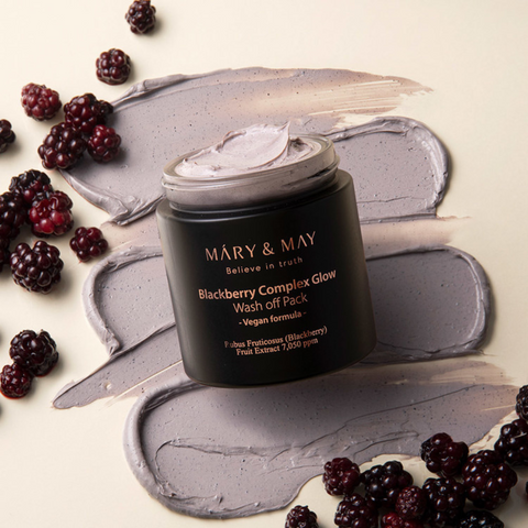 Masca tip wash-off cu extract de mure, 125g | Mary and May