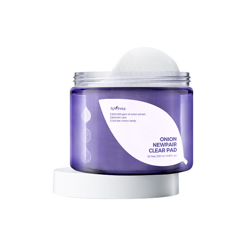 Onion newpair line - Dischete tonifiante cu extract de ceapa pentru tenul problematic, 250ml (60buc) | Isntree