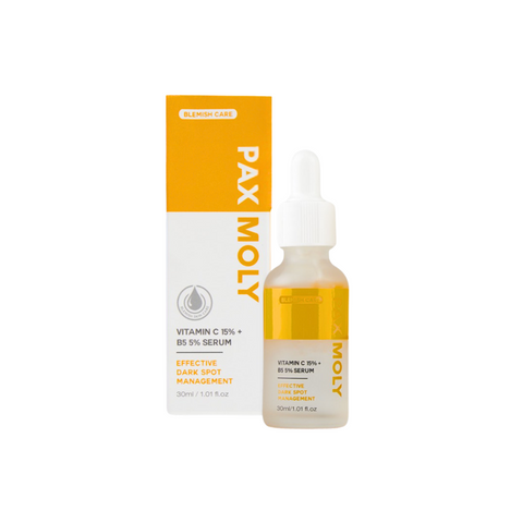 Serum cu 15% Vitamina C + 5% B5, 30ml | Paxmoly