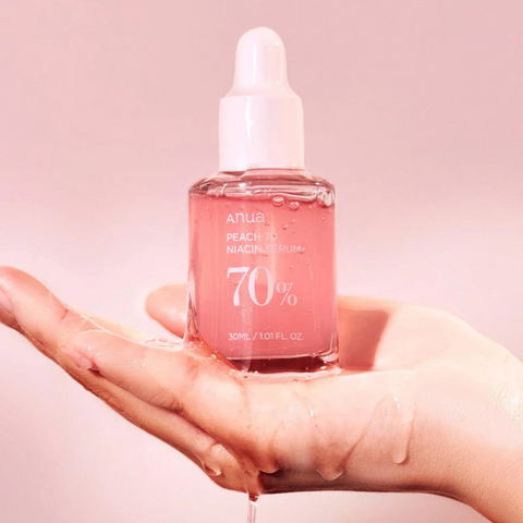 Serum cu 70% extract de piersica si niacinamide, 30ml | Anua