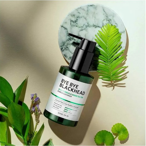 Trouble line - Spuma de curatare anti-puncte negre cu ceai verde, 120g | Some By Mi