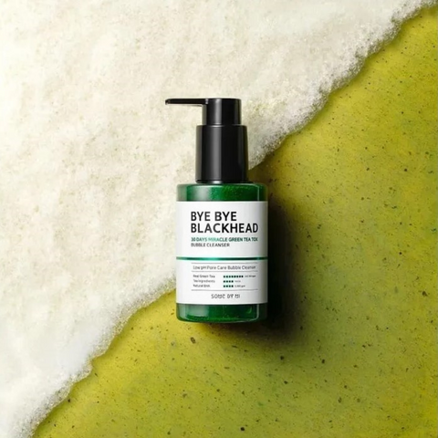 Trouble line - Spuma de curatare anti-puncte negre cu ceai verde, 120g | Some By Mi