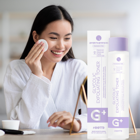 Toner pentru rutina de seara cu acid glicolic, 250ml | #OOTD