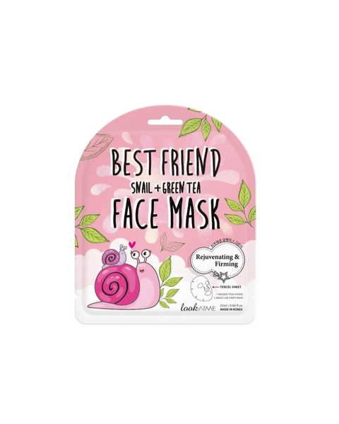 Rejuvenating and firming sheet mask with green tea extract and snail mucin, 25ml | Look At Me