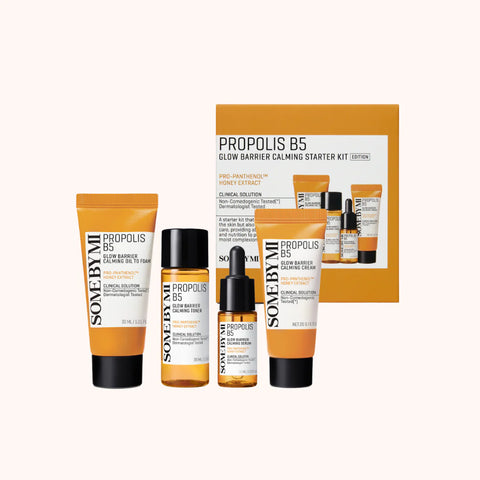 Propolis B5 line - Kit pentru protectia barierei cutanate cu propolis si Vit. B5, 4 produse | Some By Mi