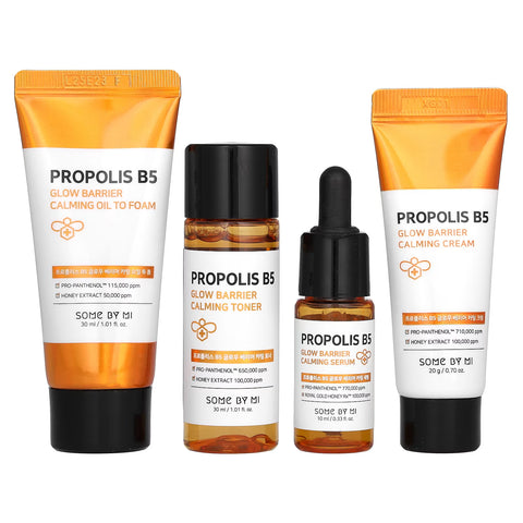 Propolis B5 line - Kit pentru protectia barierei cutanate cu propolis si Vit. B5, 4 produse | Some By Mi