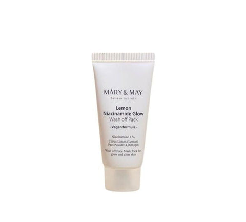 Masca tip wash-off cu extract de lamaie si niacinamide - mini, 30g | Mary and May