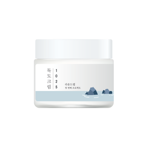 Crema hidratanta cu 3 tipuri de acid hialuronic si 5 tipuri de ceramide Dokdo, 80ml | Round Lab