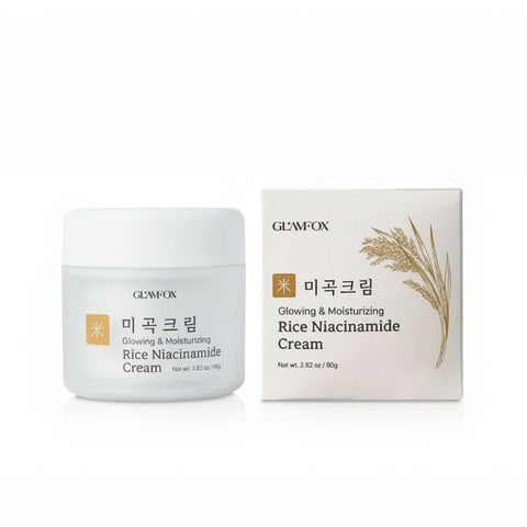 Crema pentru stralucire cu orez si niacinamide, 100ml | Glamfox - my-k.ro