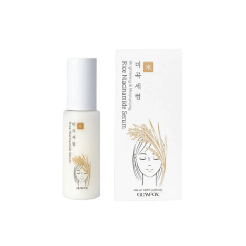 Serum pentru stralucire cu orez si niacinamide, 50ml | Glamfox