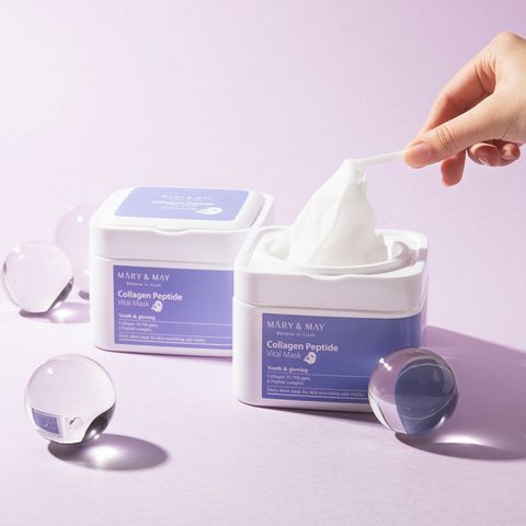 Masca tip servetel Collagen Peptide [30 buc], 400ml | Mary and May
