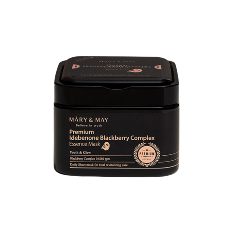 Masca tip servetel Premium Idebenone Blackberry Complex [20 buc] | Mary and May