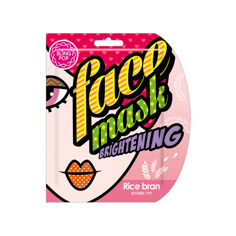 Masca tip servetel  pentru luminozitate cu orez, 25ml | Blingpop