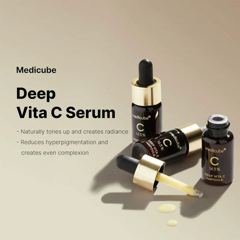 Serum pentru stralucire cu 14.5% Vitamina C si glutationa, 3x10ml | Medicube