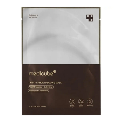 Masca tip servetel pentru luminozitate cu peptide, 27 ml | Medicube - my-k.ro
