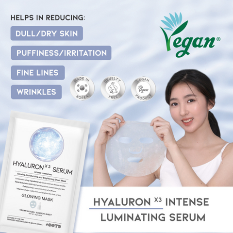 Masca tip servetel cu trei tipuri de acid hialuronic, 25g | #OOTD