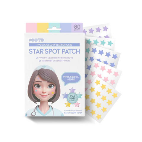 Plasturi hidrocolidali anti-acnee STAR SPOT PATCH, 80buc./5g | #OOTD