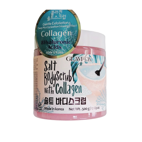 Scrub corporal de pe baza de sare cu colagen, 500g | Glamfox