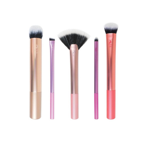 Set de pensule pentru machiaj x 5buc [creion+contur+evantai+fond de ten+eyeliner] | Nascita