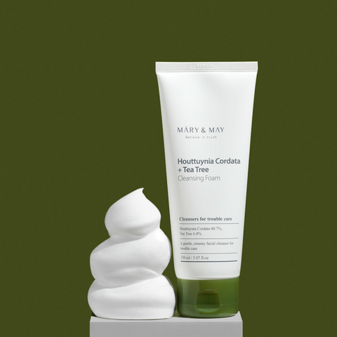 Spuma de curatare cu Houttuynia Cordata + arbore de ceai, 150ml | Mary and May