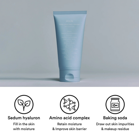 Spuma pentru curatare in profunzime #Sedum Hyaluron, 150ml | Abib