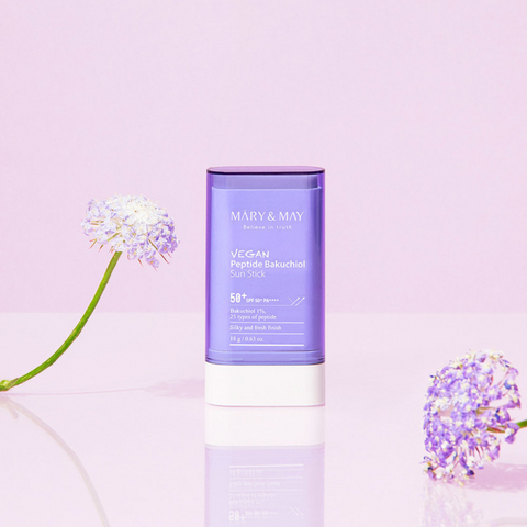 Stick de protectie solara SPF50+ PA++++ cu peptide si bakuchiol, 10g | Mary and May