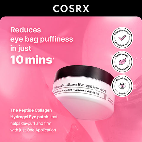 Plasturi de ochi cu colagen si peptide, 60 buc. | COSRX - my-k.ro