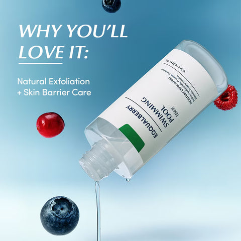 Toner exfoliant si hidratant Swimming Pool, 155ml | Eqqualberry