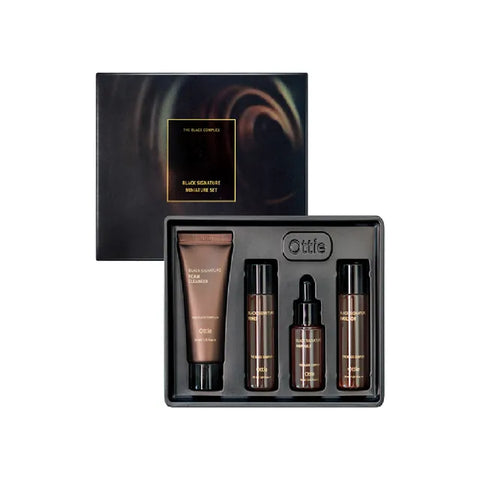Black line - Kit de calatorie, 4 produse BLACK OUT, 30ml*3, 15ml | Ottie