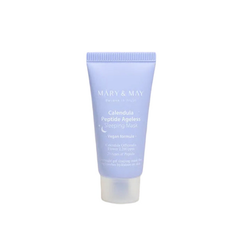 Masca pentru noapte cu galbenele si peptide, mini_30g  | Mary and May