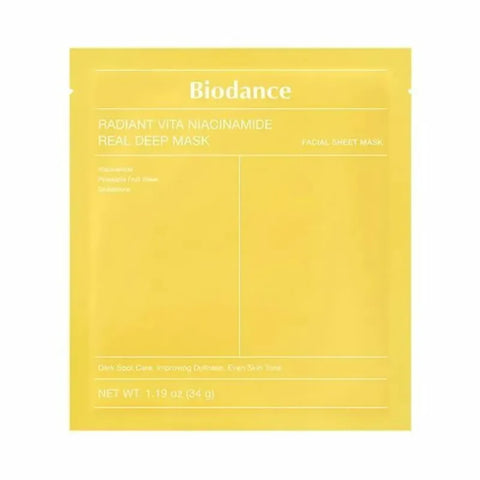 Masca pentru luminozitate cu niacinamide si glutationa, 34g | Biodance