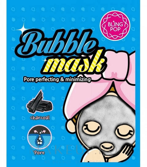 Masca tip servetel cu bule cu carbune, 30ml | Blingpop - my-k.ro