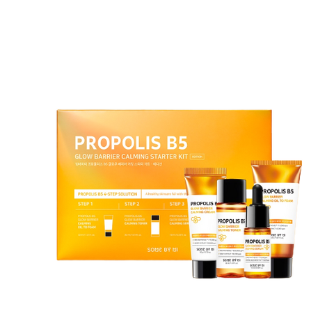 Propolis B5 line - Kit pentru protectia barierei cutanate cu propolis si Vit. B5, 4 produse | Some By Mi