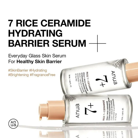 Serum hidratant pentru protectia barierei cutanate cu ceramide din orez, 50ml | Anua
