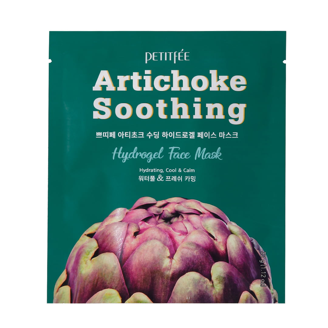 Artichoke Soothing Hydrogel Face Mask | Petitfee my-k.ro/ imagine noua