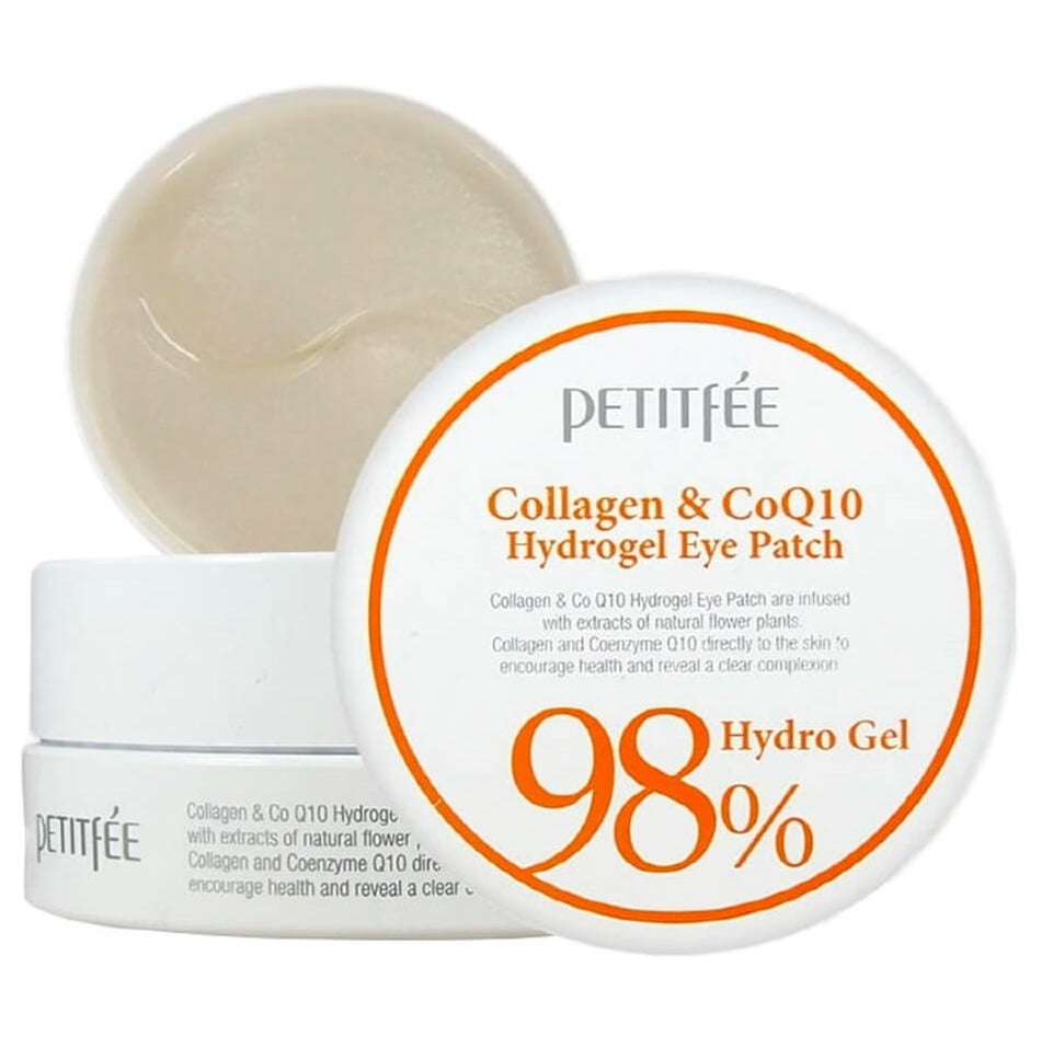 Collagen & CoQ10 Hydrogel Eye Patch, 60 buc | Petitfee my-k.ro/ imagine noua