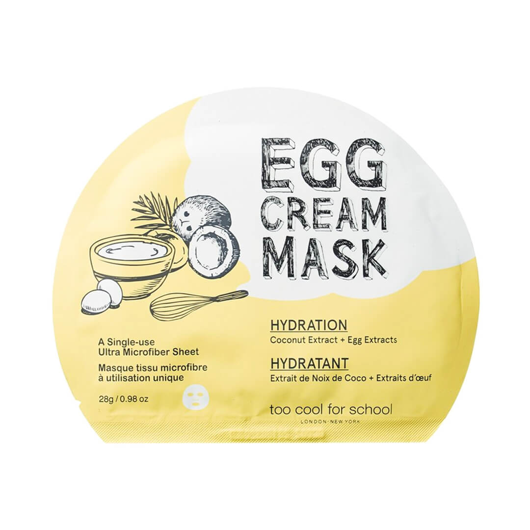 Masca tip servetel pentru hidratare Egg Cream | Too Cool For School my-k.ro/ imagine noua