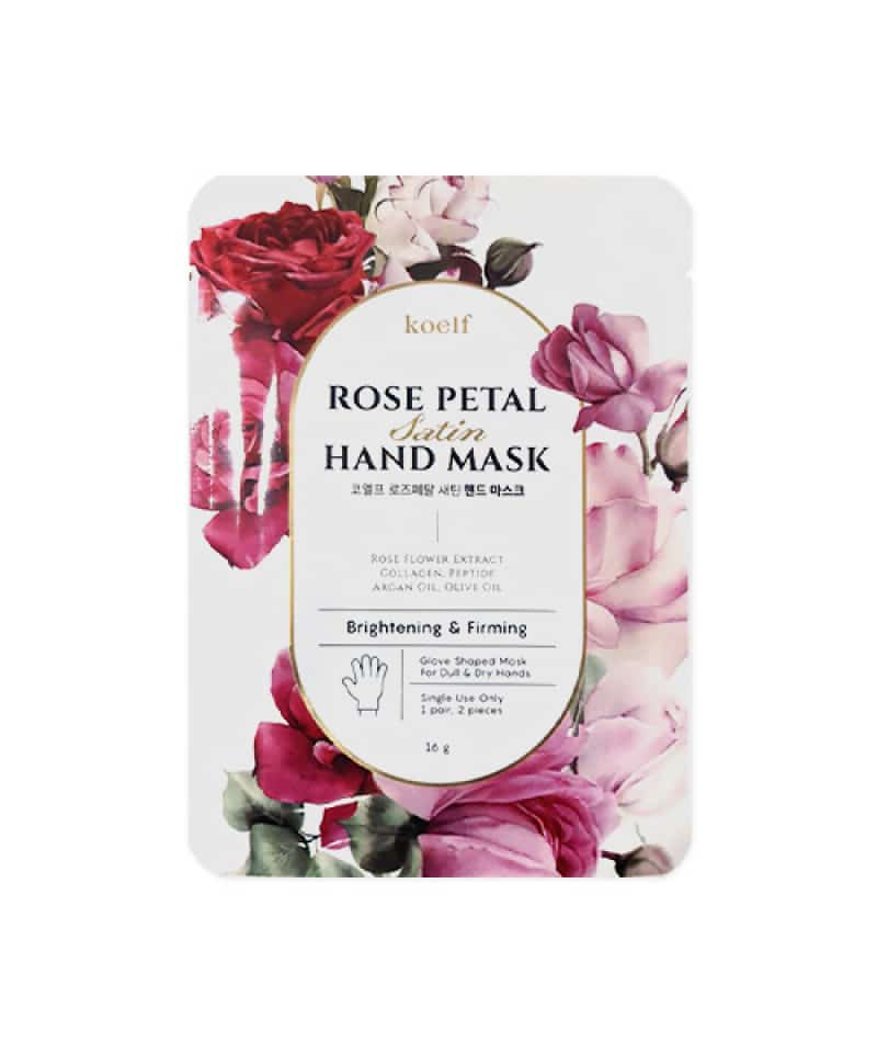 Masca tip manusa Rose Petal Satin Hand Mask (2 buc.) | Koelf my-k.ro/ imagine noua