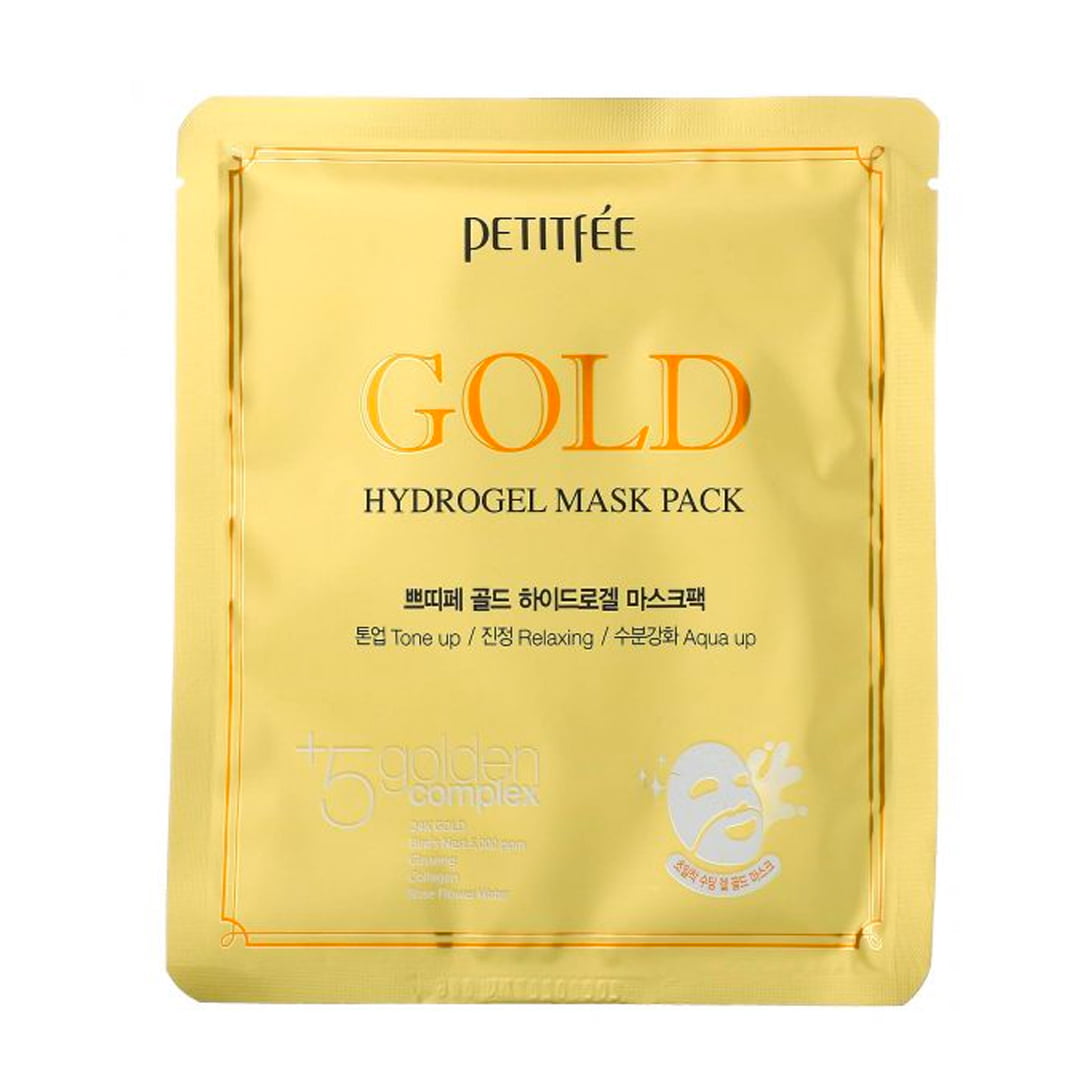 Mască facială Gold Hydrogel | Petitfee my-k.ro/ imagine noua
