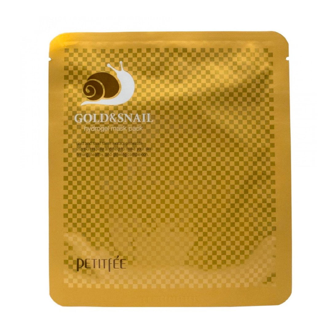Gold & Snail Hydrogel Face Mask | Petitfee my-k.ro/ imagine noua