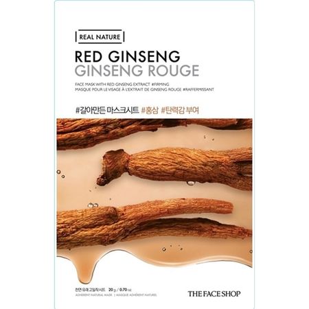 Real Nature Ginseng Face Mask, 20g | The Face Shop my-k.ro/ imagine noua