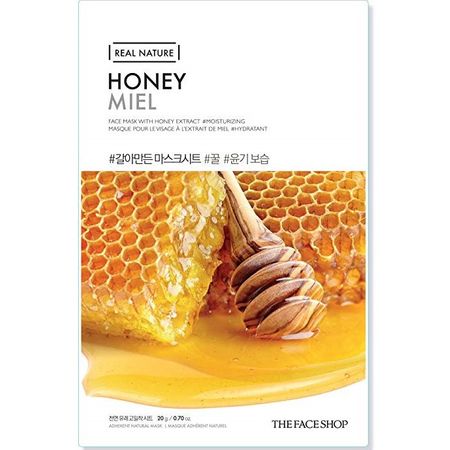 Real Nature Honey Face Mask, 20g | The Face Shop my-k.ro/ imagine noua