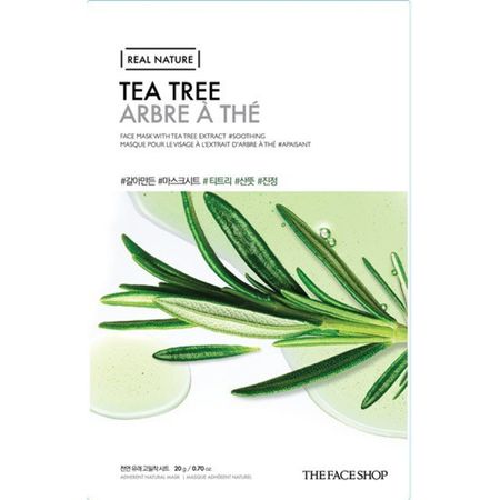 Real Nature Tea Tree Face Mask, 20g | The Face Shop my-k.ro/ imagine noua